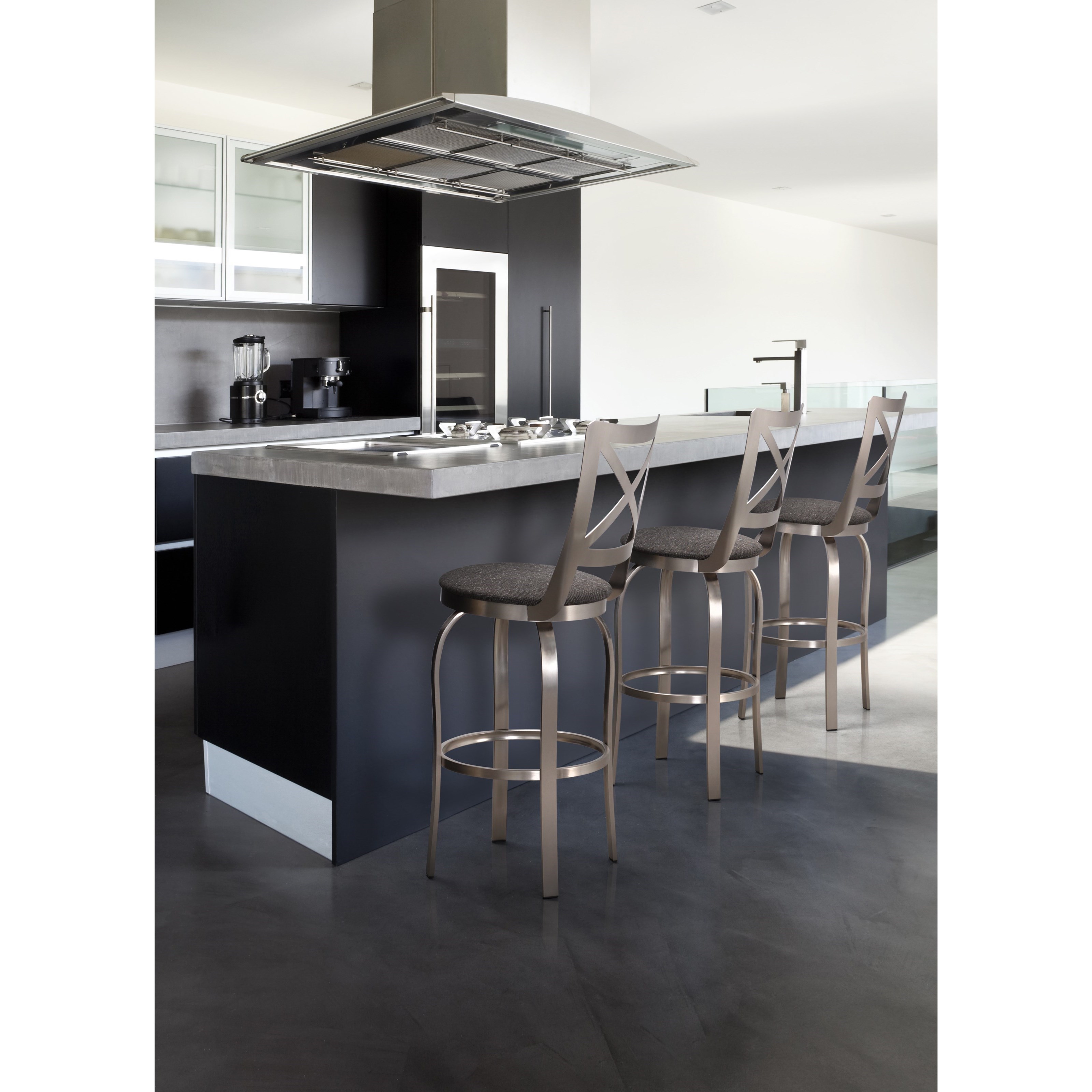 Trica Contemporary Seating Chateau Chateau Swivel Bar Stool Wayside